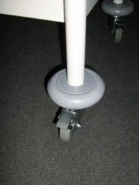 Medical Records Trolley with leg buffers