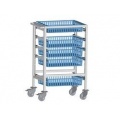 Care trolley with top basket