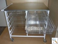 Anaesthetic Trolley with pull out storage baskets