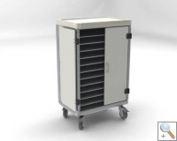 Hospital Instrument Trolley with Doors